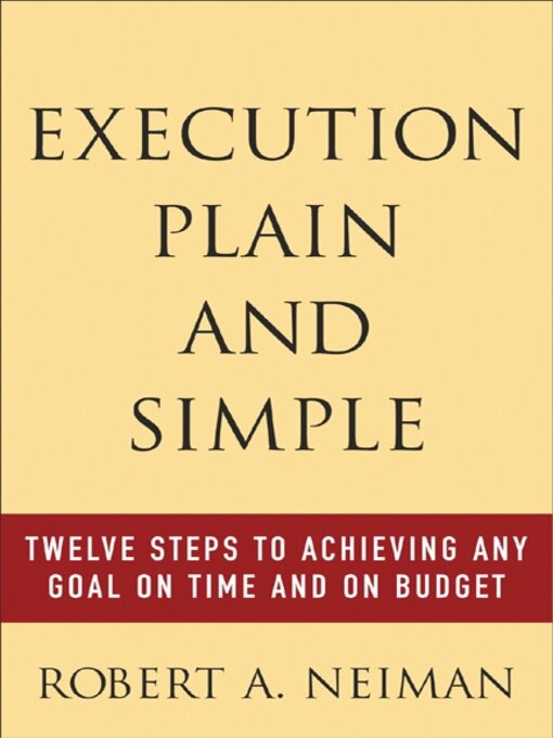Cover image for Execution Plain and Simple